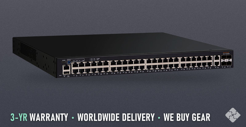 Brocade ICX7150-48-4X1G / 48 ports of 1GbE RJ45 and 4 ports of 1GbE SFP, Tested & Guaranteed
