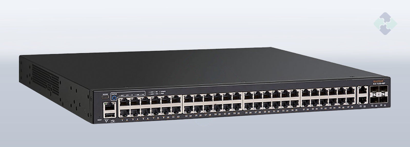 Brocade ICX7150-48P-4X1G / 48 ports of 1GbE PoE+ RJ45 and 4 ports of 1GbE SFP, Tested & Guaranteed