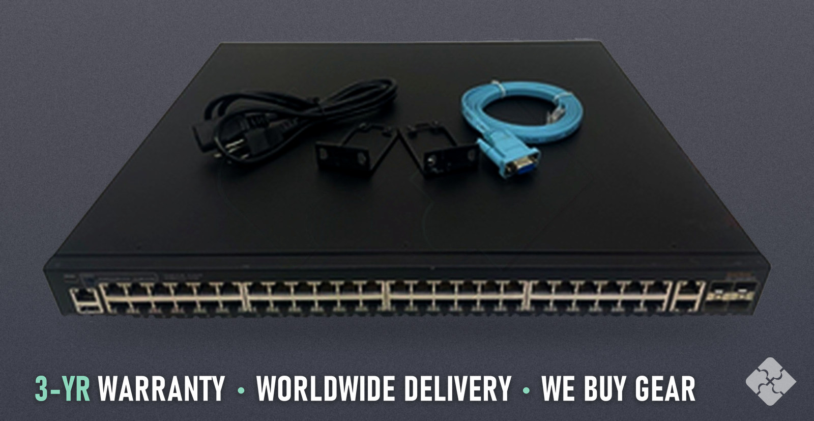ICX7150-48PF-4X1G Brocade ICX7150 switch, 48x 1GbE PoE+ RJ45 and 4x 1/10GbE SFP+