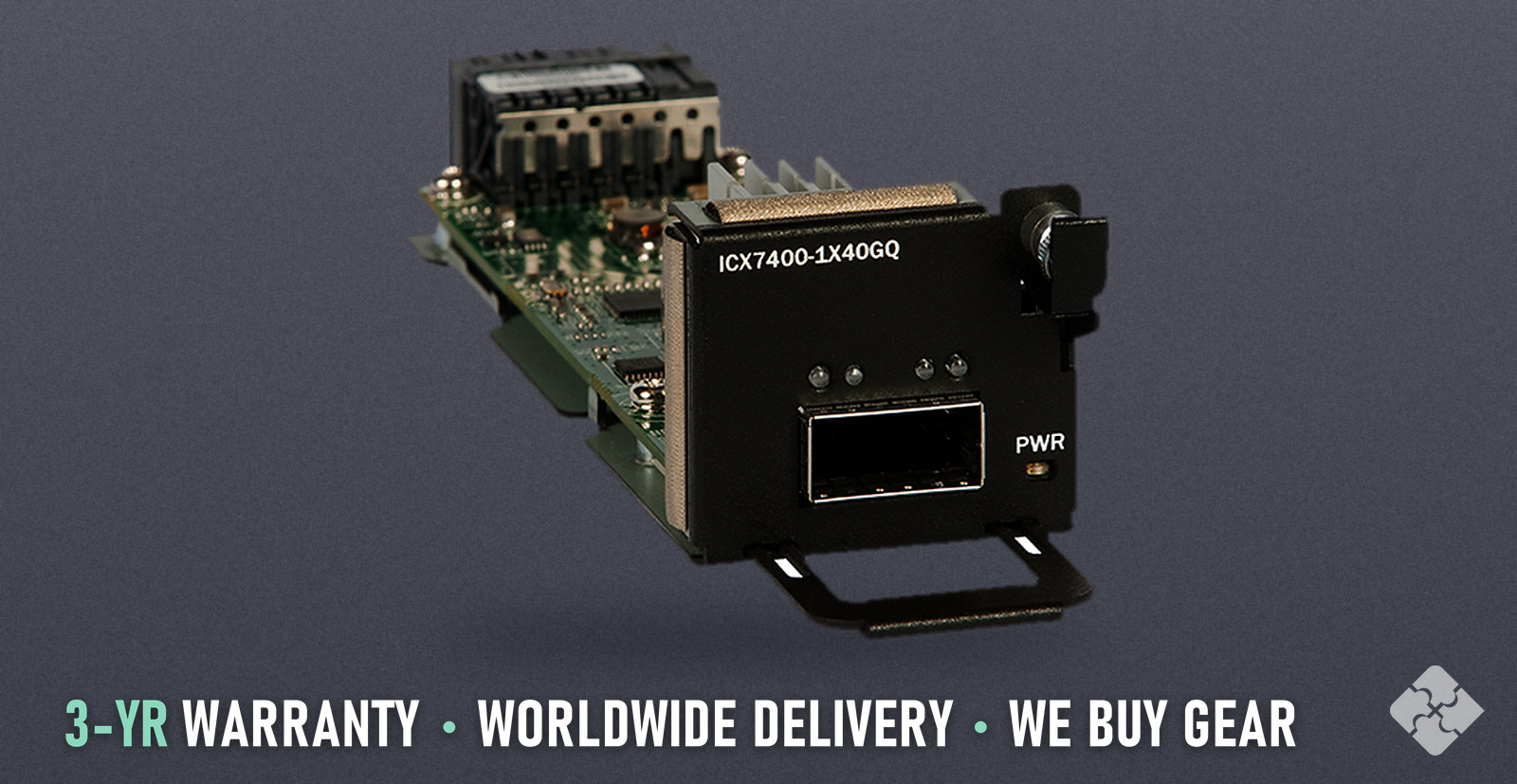 ICX7400-1X40GQ Brocade ICX7400 uplink module, 1x 40GbE QSFP+