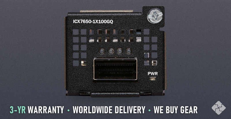 ICX7650-1X100GQ Brocade ICX7650 uplink module, 1x 100GbE QSFP28