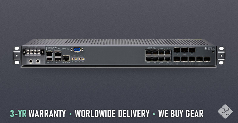 ACX2200-AC Juniper ACX2200 router, 8x 1GbE RJ45 and 2x 10GbE SFP+