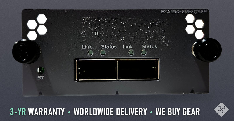 EX4550-EM-2QSFP Juniper Uplink Module, Refurbished, 2x 40GbE QSFP+