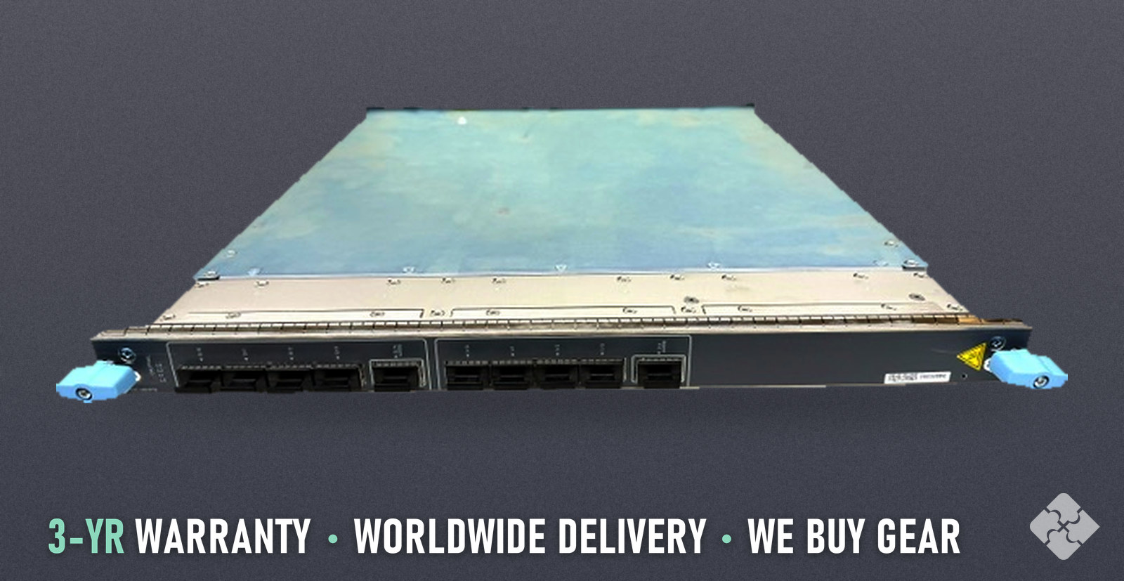 MPC10E-10C-MRATE Juniper Line Card, Refurbished, 8x 10/40/100GbE QSFP28 and 2x 400GbE QSFP56-DD