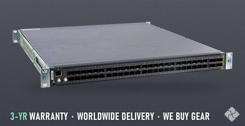 QFX5110-48S-AFO Juniper QFX5110 switch, 48x 1/10GbE SFP+ and 4x 40/100GbE QSFP28