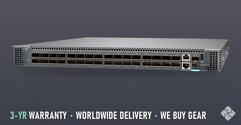 QFX5120-32C-AFO Juniper Switch, Front-to-Back Airflow, New, 32x 40/100GbE QSFP28 and 2x 10GbE SFP+