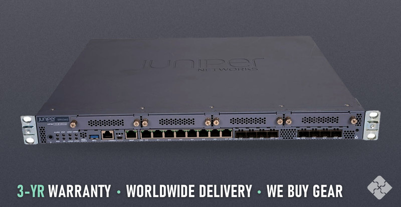 SRX345-SYS-JB-2AC Juniper SRX345 firewall, 8x 1GbE RJ45 and 8x 1GbE SFP