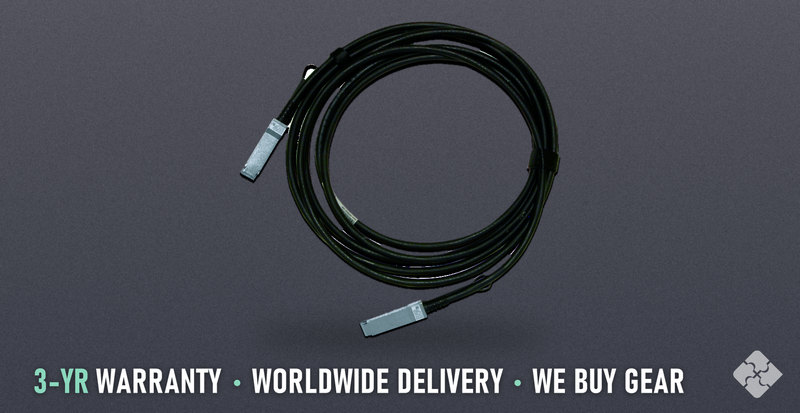 MCP1600-C003E30L Mellanox, 100GbE QSFP28 to QSFP28 Passive Direct Attach Copper (DAC) Cable, 3m