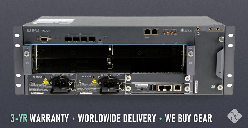 MX104-AC Juniper MX104 router, 4x 10GbE XFP
