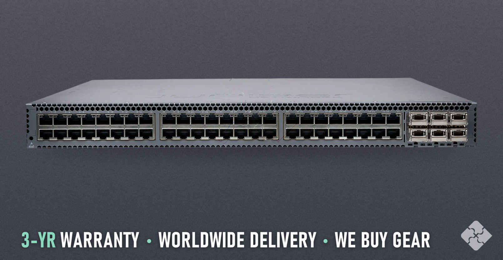 QFX5100-48T-DC-AFO Juniper QFX5100 switch, 48x 1/10GbE RJ45 and 6x 40GbE QSFP+