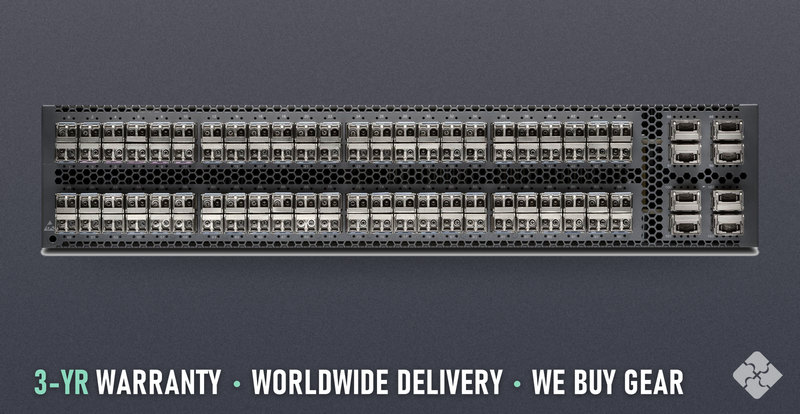 Juniper QFX5100-96S-DC-AFI / QFX5100 switch, dual redundant 850W DC power supplies