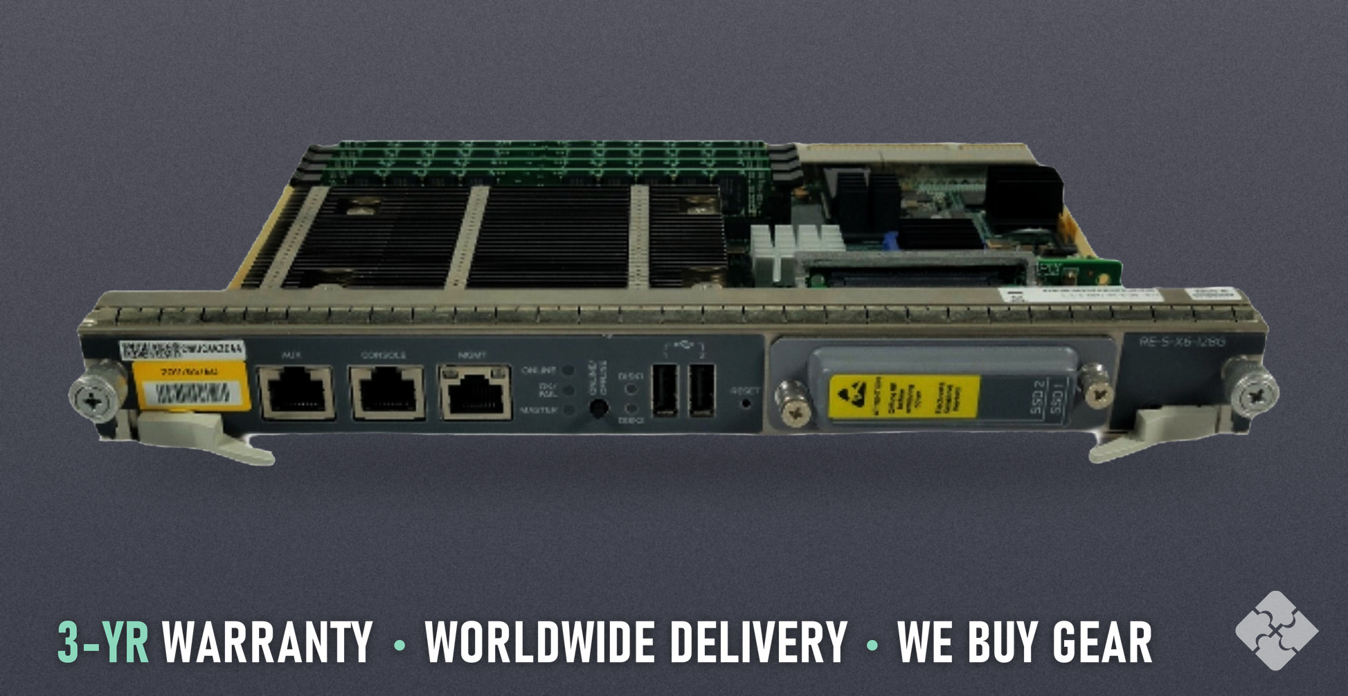 RE-S-X6-128G Juniper Routing Engine, Refurbished, MX Series Routing Engine, six-core 2.0 GHz CPU