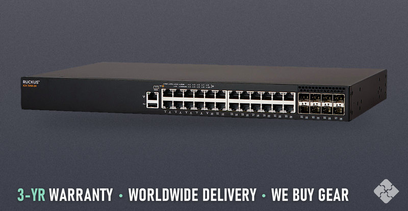 Brocade 7250-24 / 24 ports of 1GbE RJ45 and 8 ports of 1GbE SFP, Tested & Guaranteed
