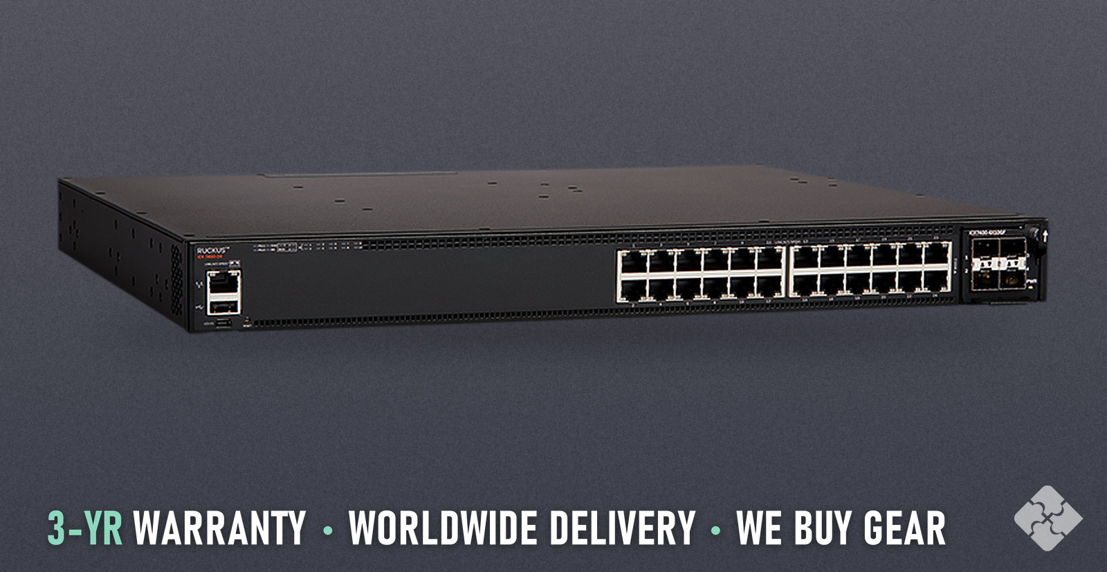 Brocade 7450-24 / Ruckus (Brocade) ICX7450-24 / 24-port 10/100/1000 modular switch