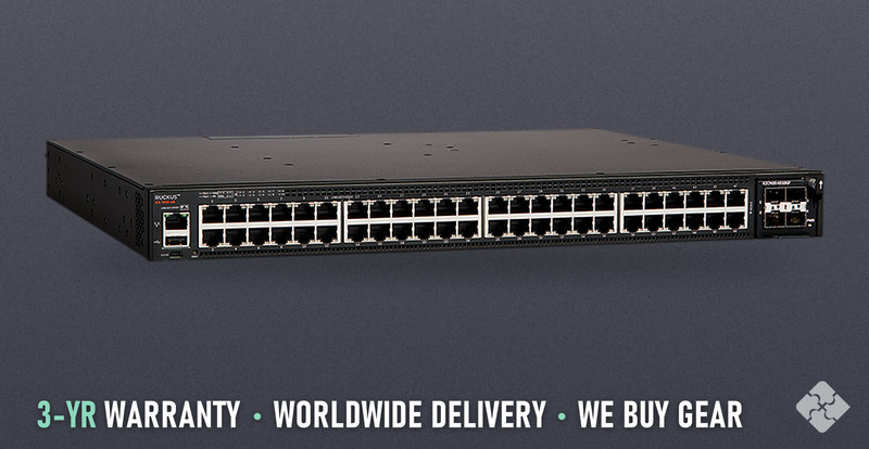 Brocade ICX7450-48-E / 48 ports of 1GbE RJ45 and 2 ports of 40GbE QSFP+, Tested & Guaranteed