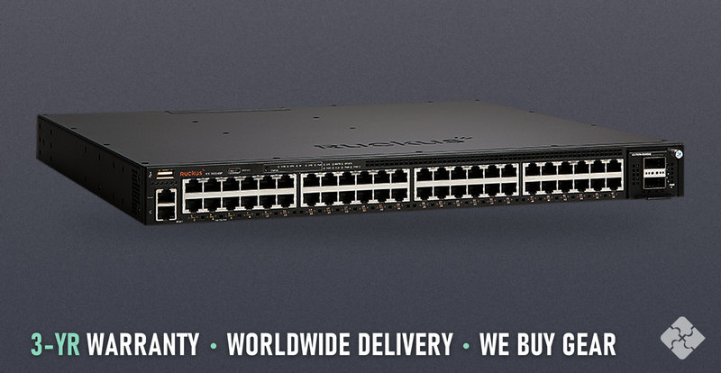 Brocade ICX7650-48P / 48 ports of 1GbE PoE+ RJ45 and 2 ports of 40GbE QSFP+, Tested & Guaranteed