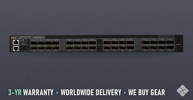 Brocade 7850-32Q / Ruckus ICX7850-32Q / 32-port QSFP28 switch, native 40GbE or 100GbE per port