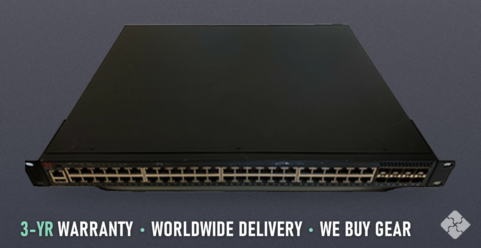 ICX7250-48-2X10G Brocade Switch, AC Power, Refurbished, 48x 1GbE RJ45 and 2x 10GbE SFP+