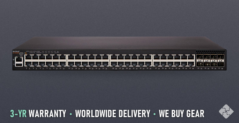 ICX7250-48P-8X10G Brocade ICX7250 switch, 48x 1GbE PoE+ RJ45 and 8x 10GbE SFP+