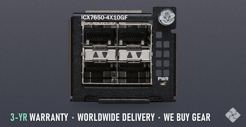 ICX7650-4X10GF Ruckus ICX7650 uplink module, 4x 1/10GbE SFP+
