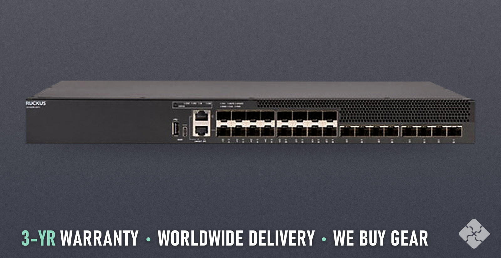 ICX8200-24FX Ruckus ICX8200 switch, 16x 1/10GbE SFP+ and 8x 25GbE SFP28