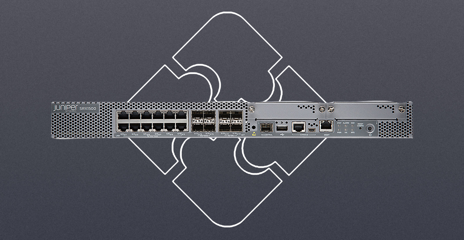 Juniper SRX1500-AC / 16 ports of 1GbE and 4 ports of 10GbE SFP+, Tested & Guaranteed